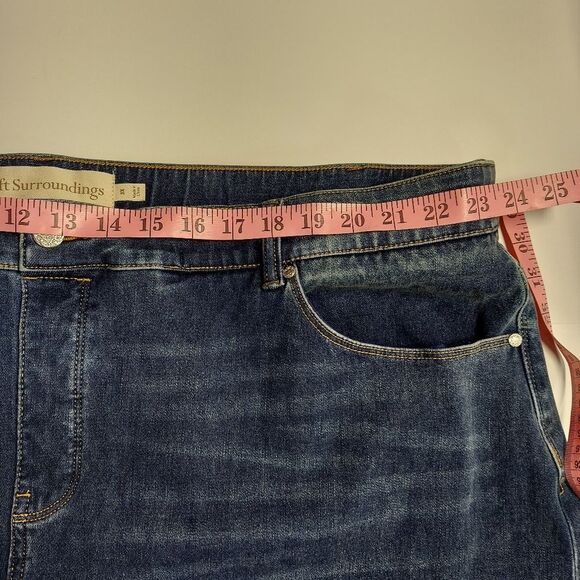 Soft Surrounding Blue Denim Pencil Jean Skirt Size 3X - Picture 7 of 11